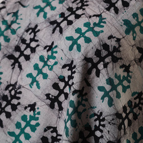 Grey - kutch batik cotton fabric 33 - handcrafted