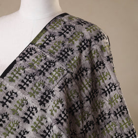 Grey - kutch batik cotton fabric 35 - handcrafted