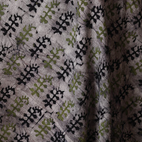 Grey - kutch batik cotton fabric 35 - handcrafted