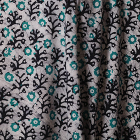 Grey - kutch batik cotton fabric 58 - handcrafted