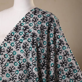 Grey - kutch batik cotton fabric 58 - handcrafted