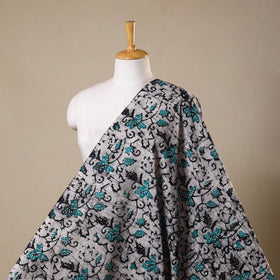 Grey - kutch batik cotton fabric 67 - handcrafted