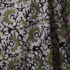 Grey - kutch batik cotton fabric 69 - handcrafted