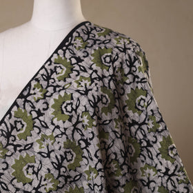 Grey - kutch batik cotton fabric 69 - handcrafted