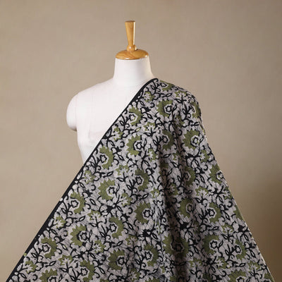 Grey - kutch batik cotton fabric 69 - handcrafted