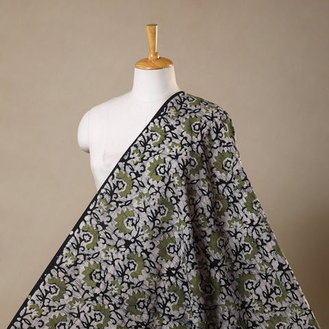 Grey - kutch batik cotton fabric 69 - handcrafted