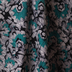 Grey - kutch batik cotton fabric 80 - handcrafted