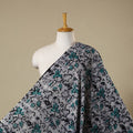 Grey - kutch batik cotton fabric 06 - handcrafted