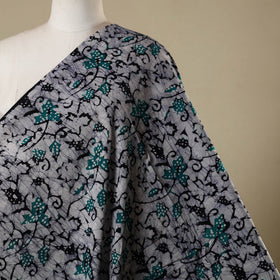 Grey - kutch batik cotton fabric 06 - handcrafted