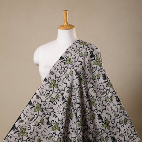 Grey - kutch batik cotton fabric 68 - handcrafted