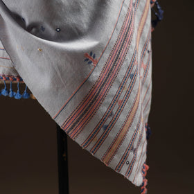 Kutch bhujodi mirror work handwoven merino wool shawl 34