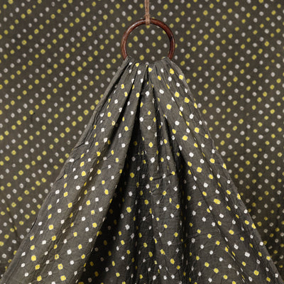 Traditional Grey Bandhani Fabric from Kutch
