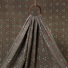 Shop Traditional Grey Bandhani Fabric from Kutch