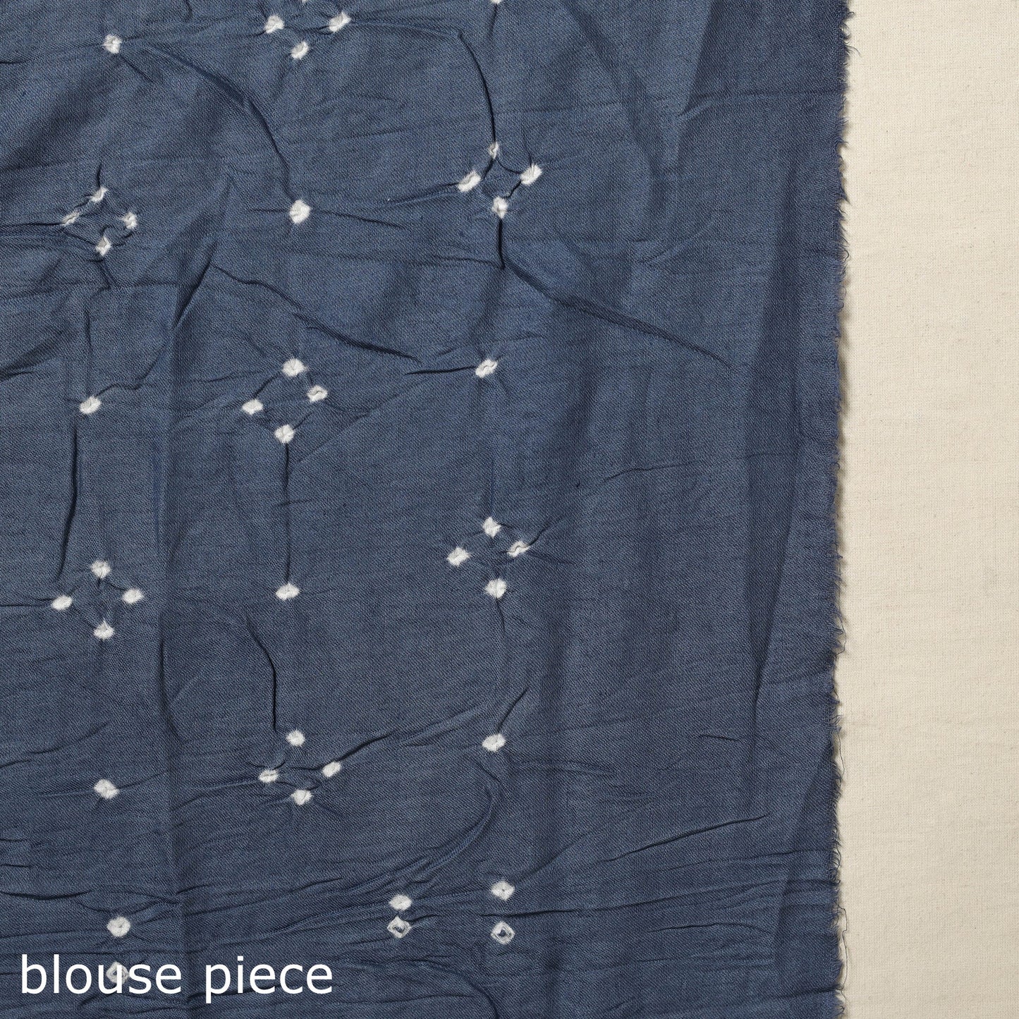 Grey Kutch Tie-Dye Cotton Bandhani Saree