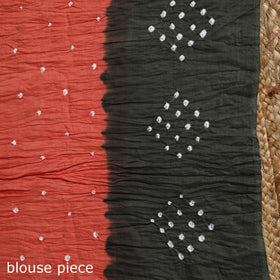 Kutch tie-dye cotton bandhani saree with blouse piece31