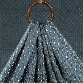Grey - kutch tie-dye modal silk bandhani fabric 03