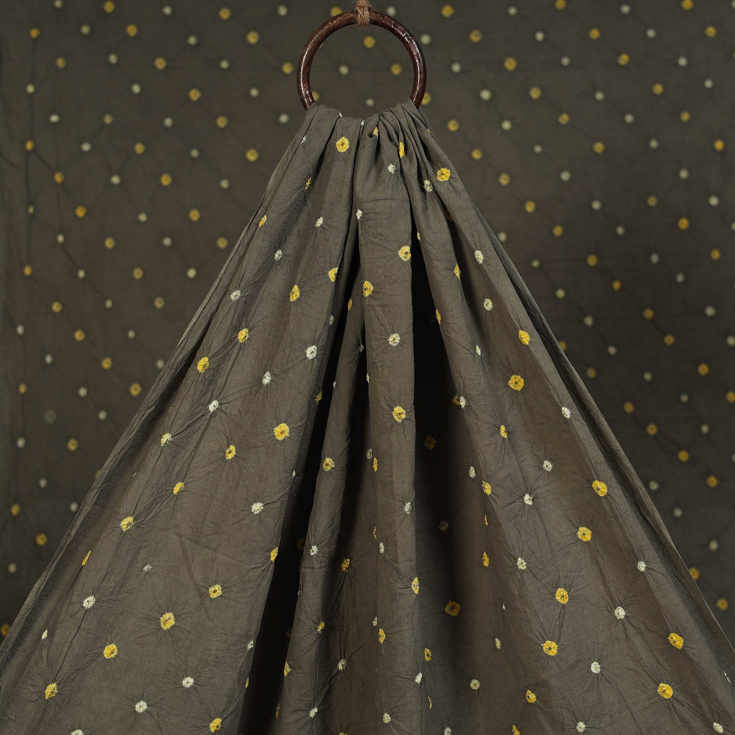 Kutch tie-dye pure mul cotton bandhani fabric 08