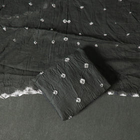 Kutch tie-dye satin cotton bandhani 3pc unstitched dress
