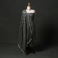 Kutch tie-dye satin cotton bandhani 3pc unstitched dress