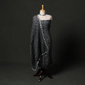 Kutch tie-dye satin cotton bandhani 3pc unstitched dress
