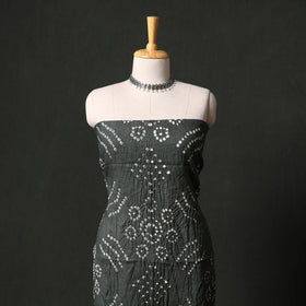 Kutch tie-dye satin cotton bandhani 3pc unstitched dress