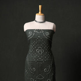 Kutch tie-dye satin cotton bandhani 3pc unstitched dress