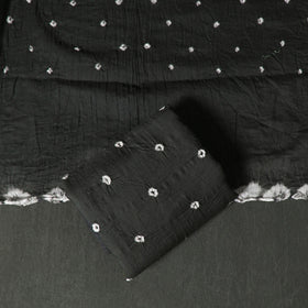 Kutch tie-dye satin cotton bandhani 3pc unstitched dress