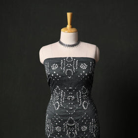 Kutch tie-dye satin cotton bandhani 3pc unstitched dress