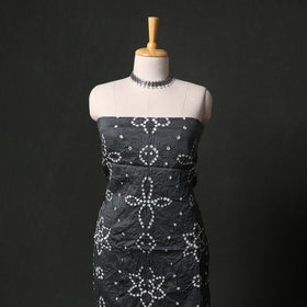Kutch tie-dye satin cotton bandhani 3pc unstitched dress