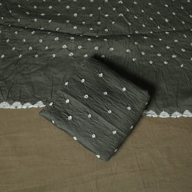 Kutch tie-dye satin cotton bandhani 3pc unstitched dress