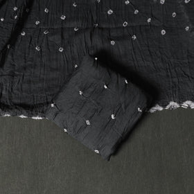 Kutch tie-dye satin cotton bandhani 3pc unstitched dress