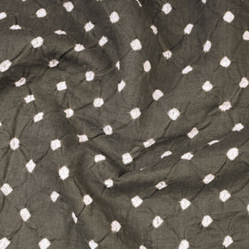 Grey - kutch tie-dye soft cotton bandhani fabric 25
