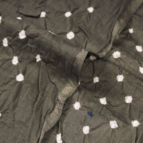 Grey - kutch tie-dye soft cotton bandhani fabric 25