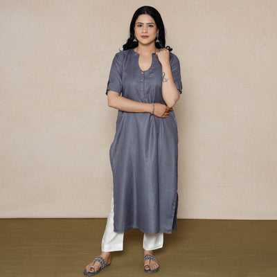  Linen Viscose Plain Kurta