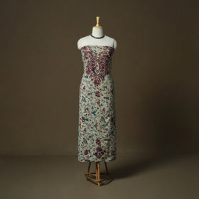Lucknowi chikankari hand work kalamkari unstitched kurta