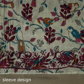 Lucknowi chikankari hand work kalamkari unstitched kurta