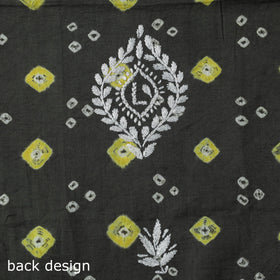 Lucknowi chikankari work bandhani unstitched kurta material