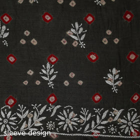Lucknowi chikankari work bandhani unstitched kurta material
