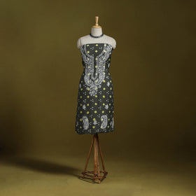 Lucknowi chikankari work bandhani unstitched kurta material