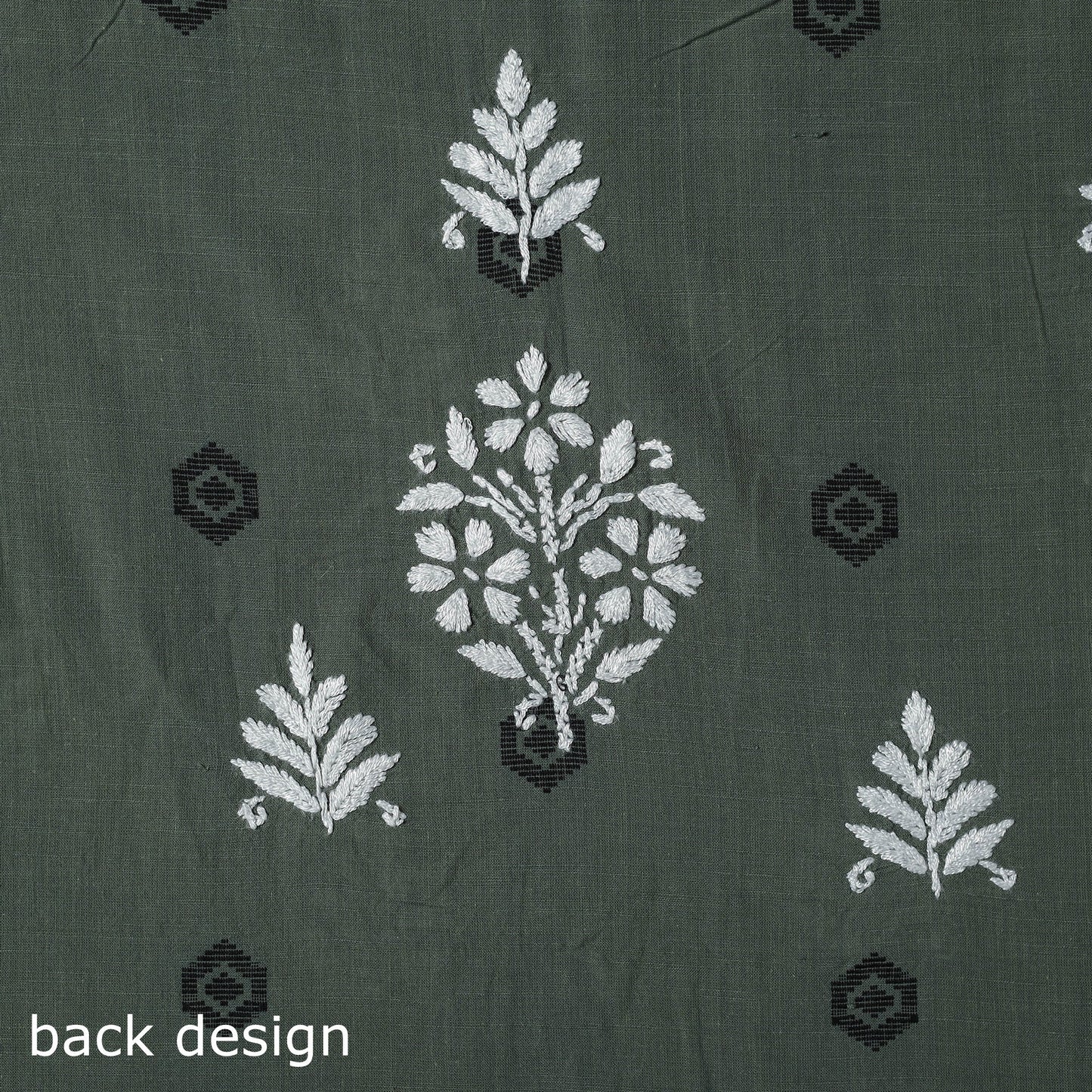 Lucknowi chikankari work jacquard unstitched kurta material