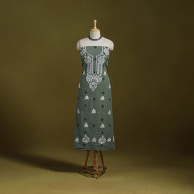 Lucknowi chikankari work jacquard unstitched kurta material