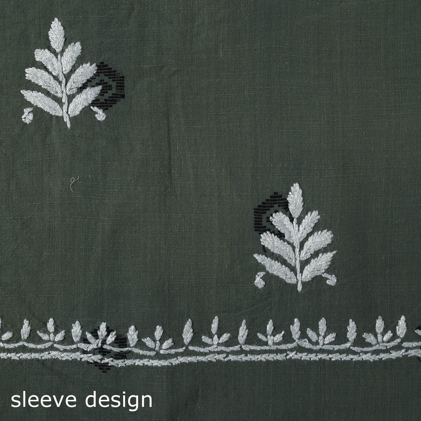 Lucknowi chikankari work jacquard unstitched kurta material