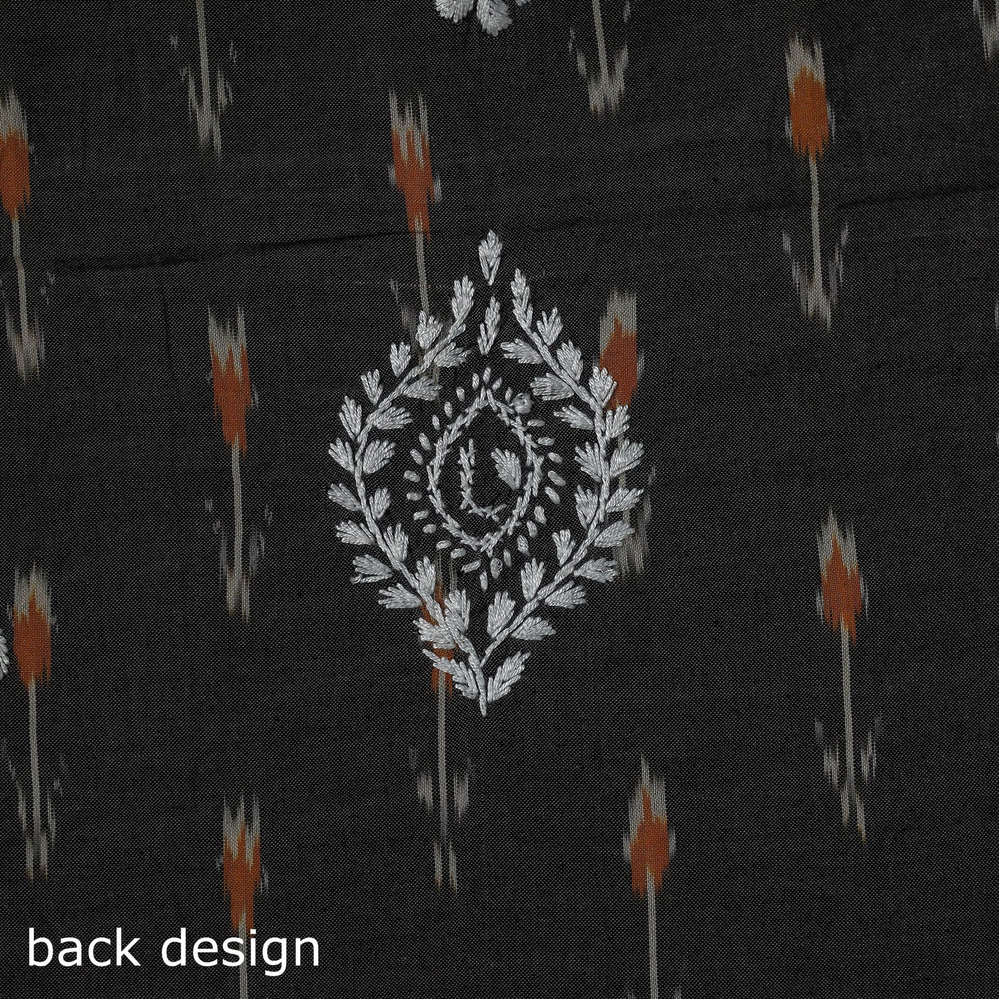 Lucknowi chikankari work pochampally ikat unstitched kurta