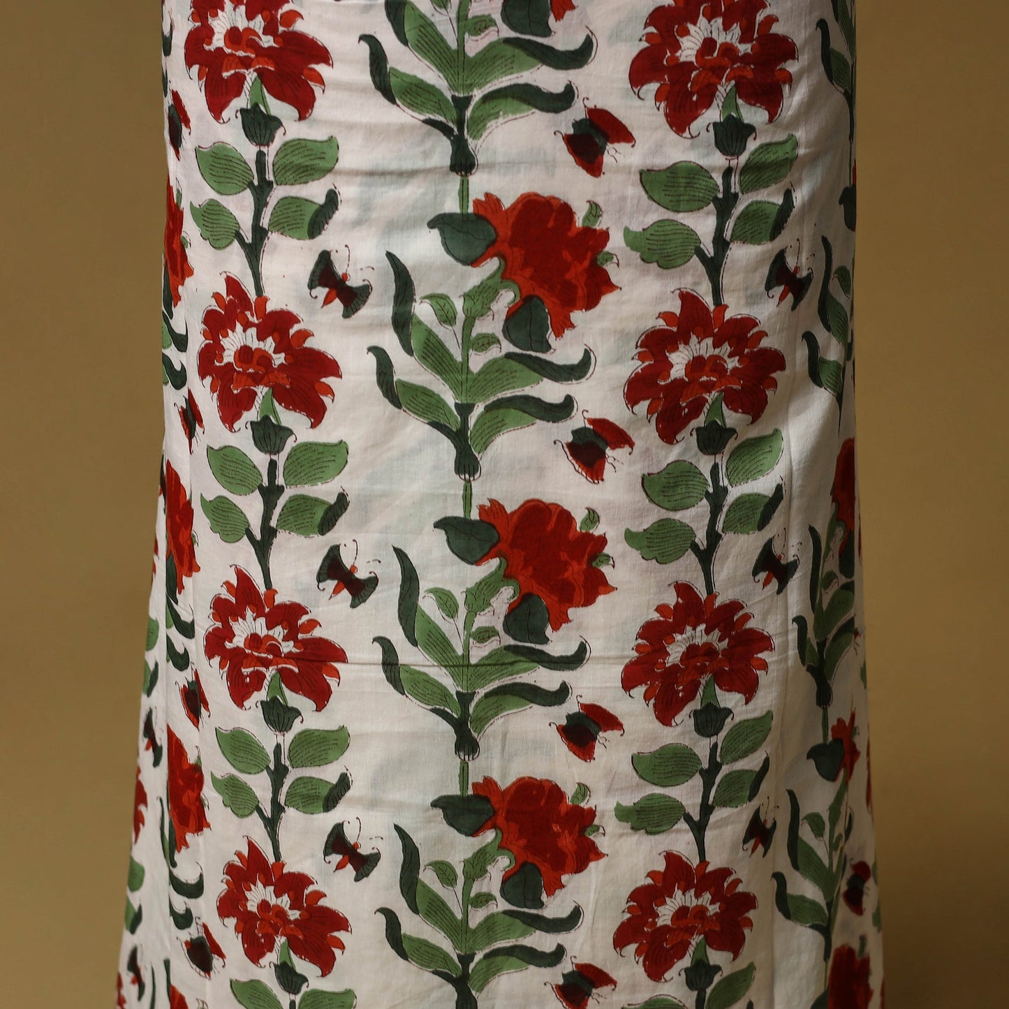 Lucknowi chikankari work sanganeri unstitched kurta