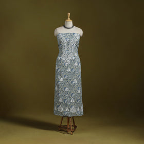 Lucknowi chikankari work sanganeri unstitched kurta