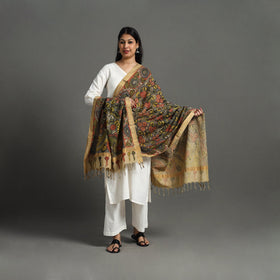 Grey - mangalagiri cotton handpainted pen work kalamkari