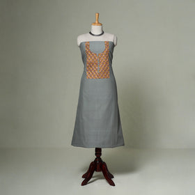 Mangalagiri handloom cotton patchwork unstitched kurta