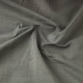 Grey Mangalagiri Plain Handloom Cotton Fabric 