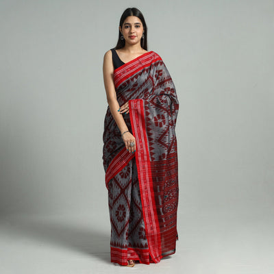  Maniabandha Ikat Weave Handloom Cotton Saree 23 Online at iTokri.com