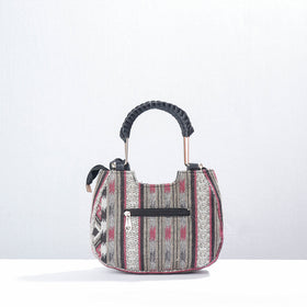 Grey Marudhara Printed Cotton Hand Bag